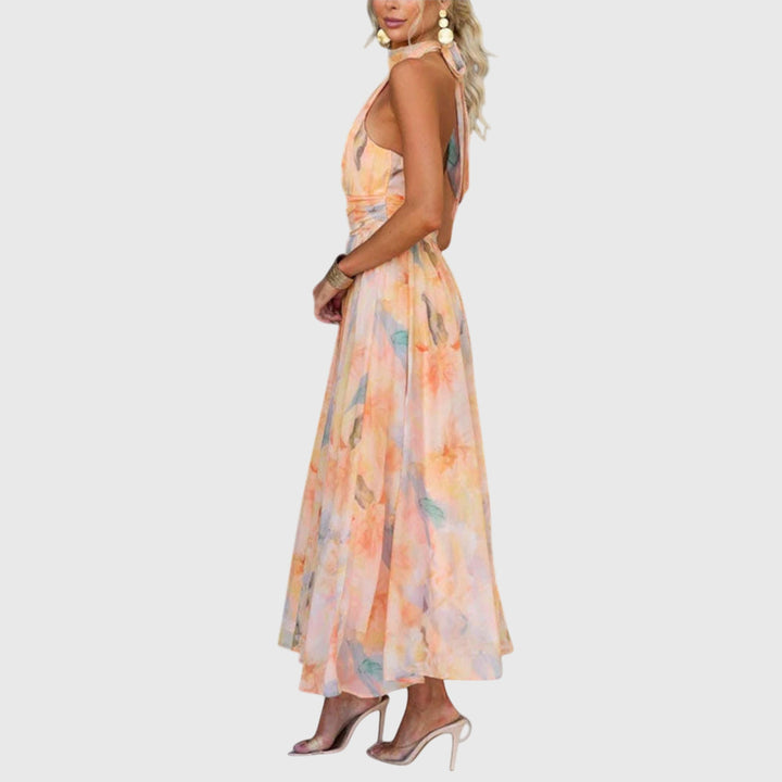 Annarosa | Rückenfreies Maxikleid
