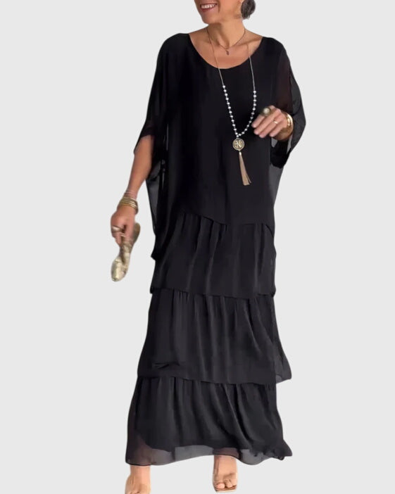 Placida | Elegantes langes fliessendes Kleid