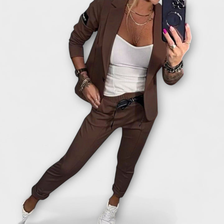 Nadescha | Elegantes Set aus Oberteil, Jacke und Hose