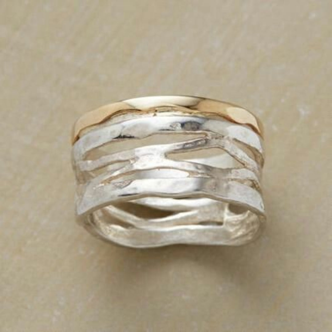 Florina | Elegantes doppeltes Goldarmband