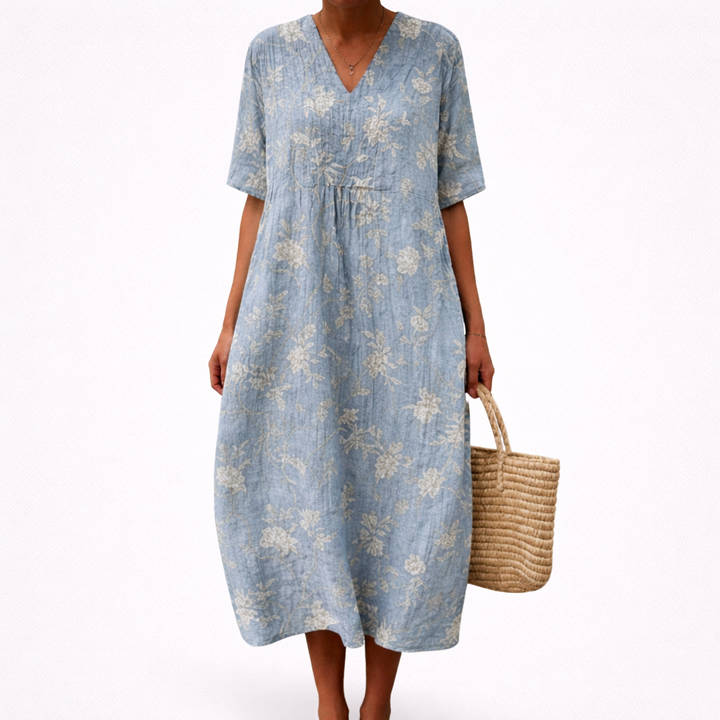 Astrid | Schmeichelndes bedrucktes Sommerkleid