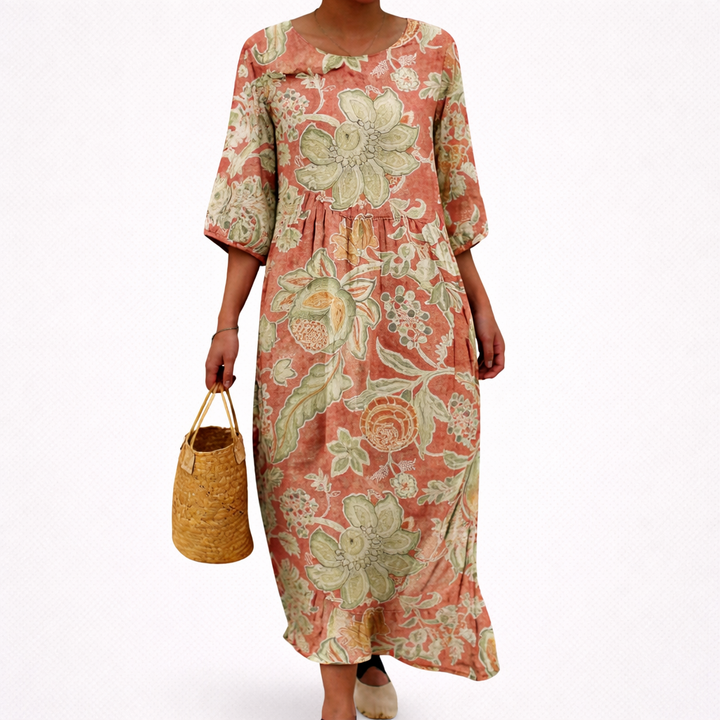 Beatrix | Schickes und bequemes langes fliessendes Kleid