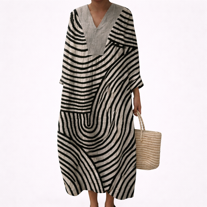 Noemi | Schmeichelndes bedrucktes Sommerkleid