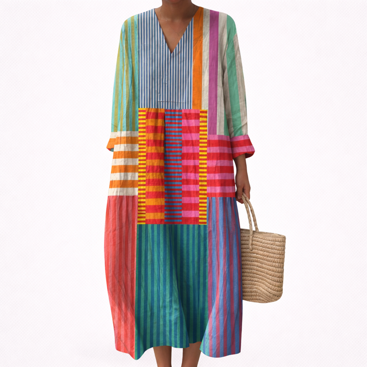 Dorli | Schmeichelndes bedrucktes Sommerkleid