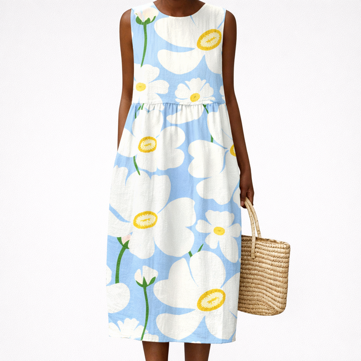 Susanne | Bequemes ärmelloses Sommerkleid