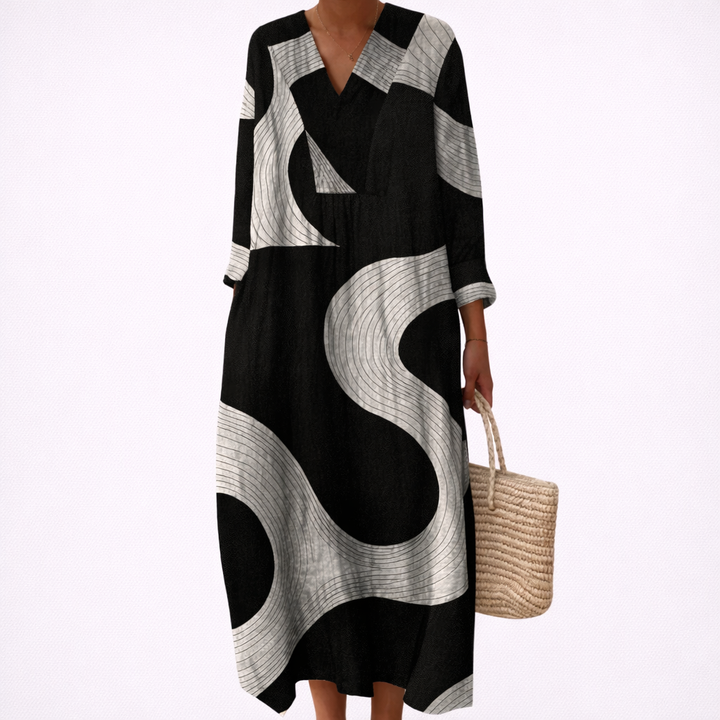 Paula | Schmeichelndes bedrucktes Sommerkleid