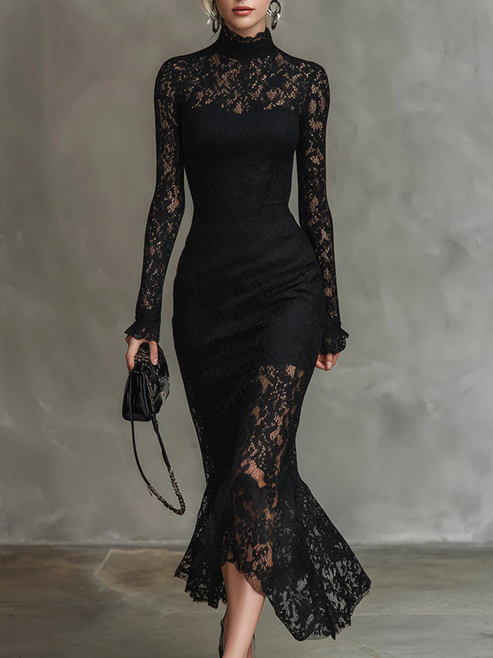 Caroline | Elegantes Spitzen-Maxikleid mit Fischschwanz