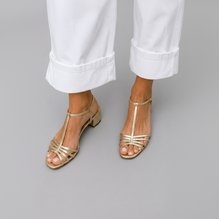 Allegra | Sandali Dorati Eleganza Quotidiana