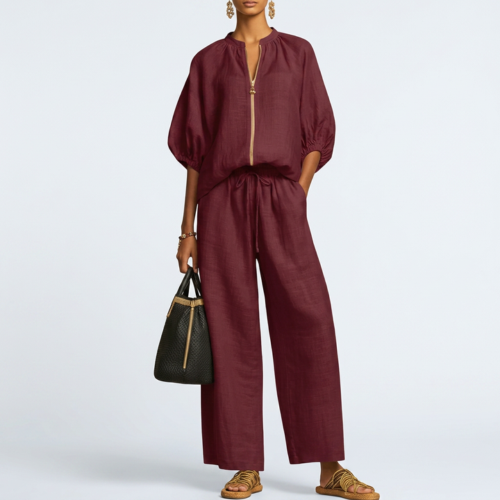 Henrietta | Zweiteiliges Set mit Hemd und weiter Hose