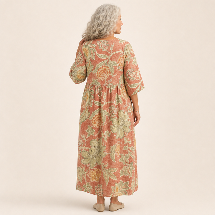 Beatrix | Schickes und bequemes langes fliessendes Kleid