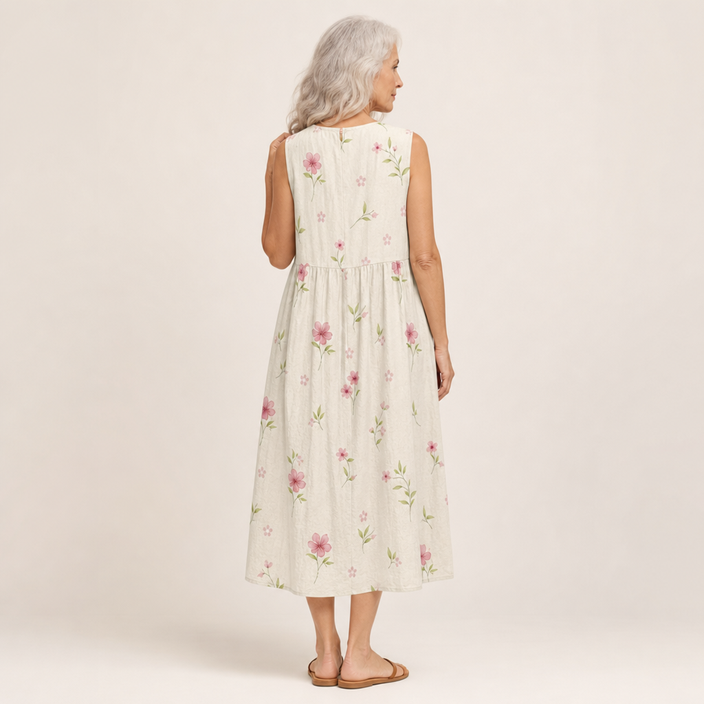 Nadine | Bequemes ärmelloses Sommerkleid