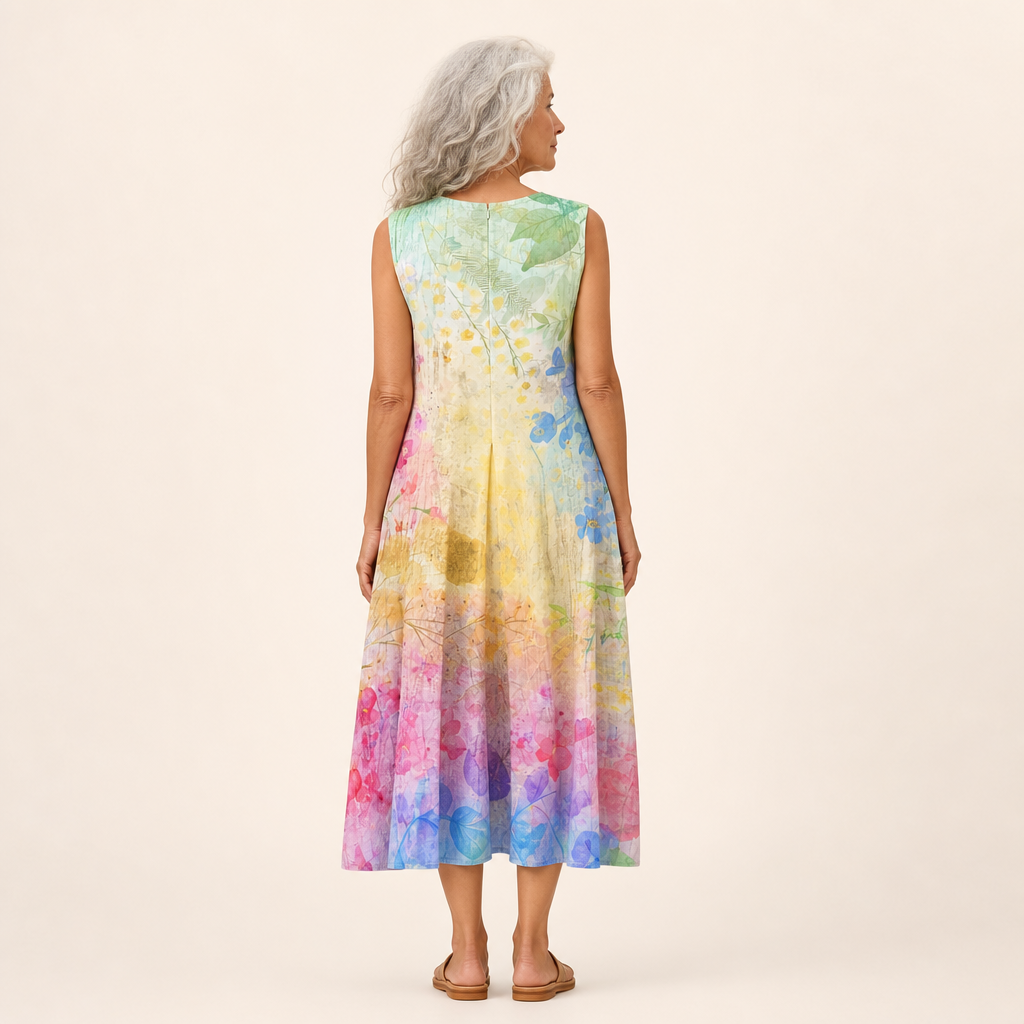 Sonja | Bequemes ärmelloses Sommerkleid