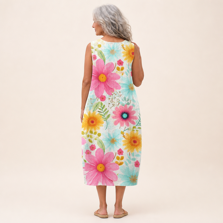 Olivia | Bequemes ärmelloses Sommerkleid