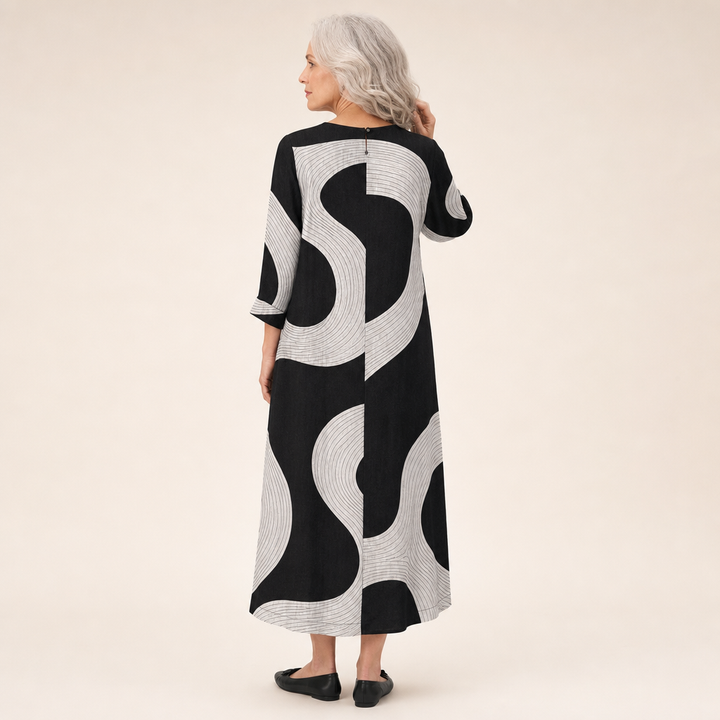 Paula | Schmeichelndes bedrucktes Sommerkleid