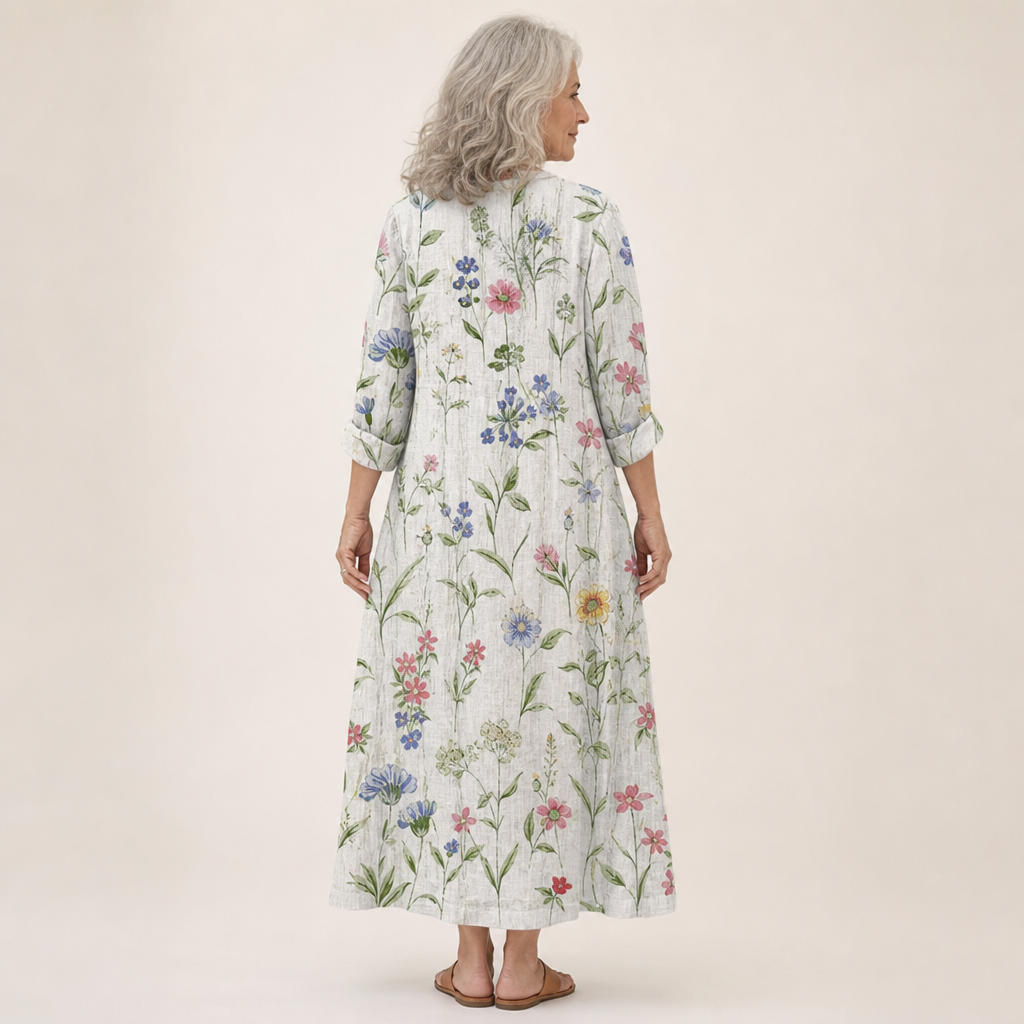Agnes | Schmeichelndes bedrucktes Sommerkleid