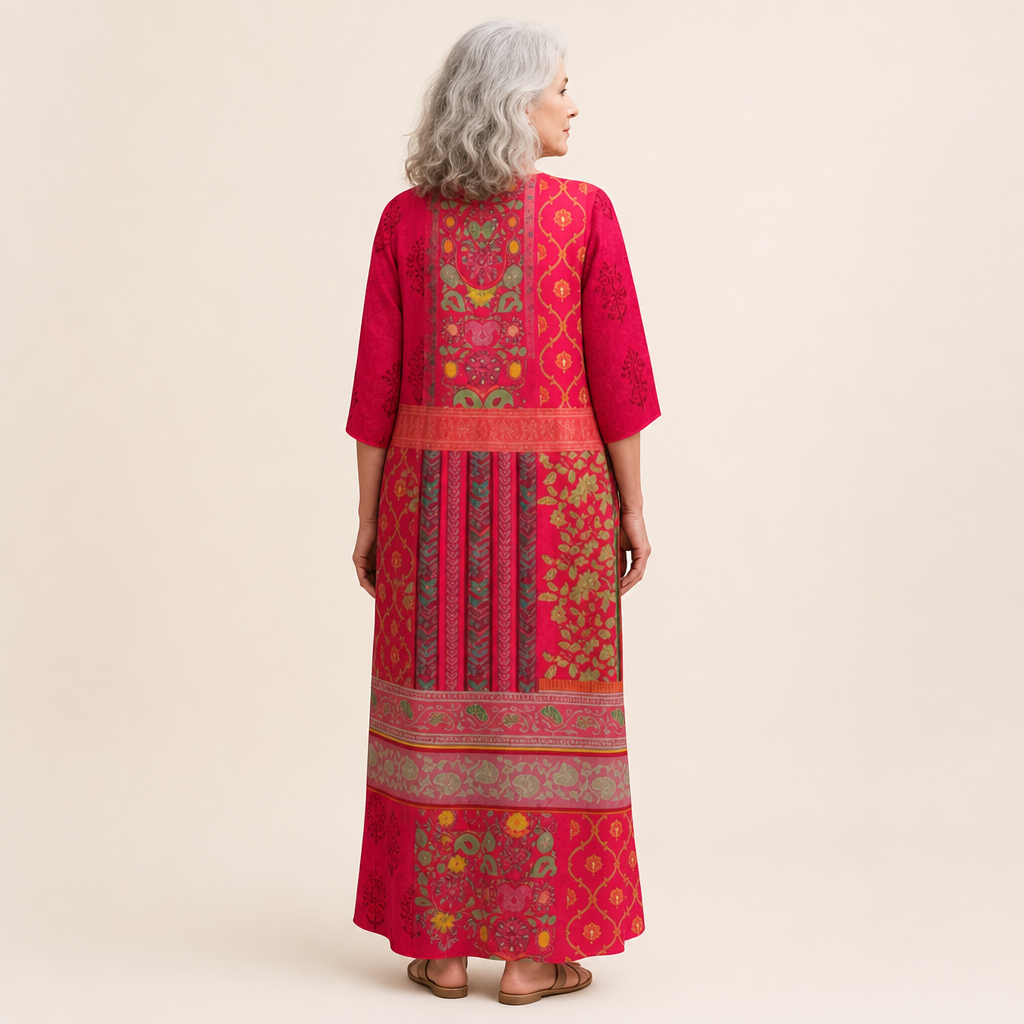 Duosch | Schickes und bequemes langes fliessendes Kleid