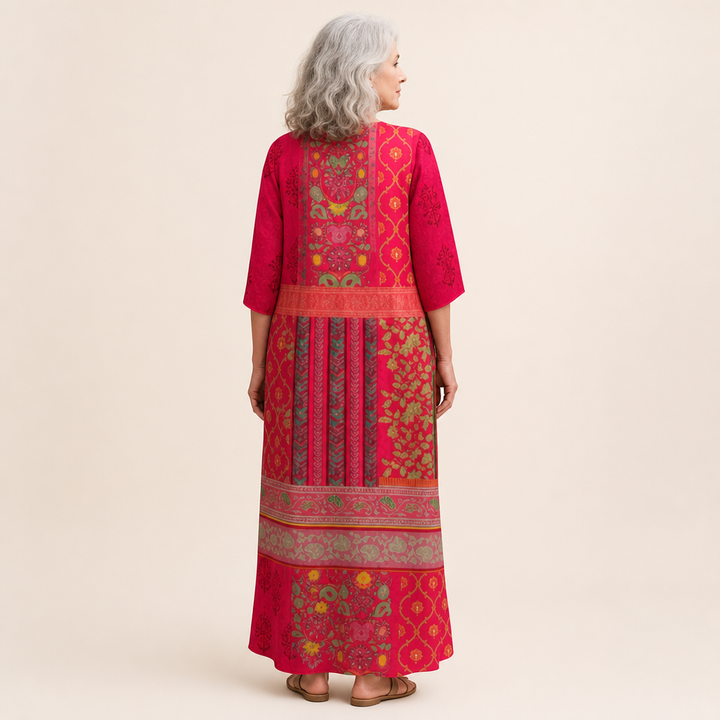 Duosch | Schickes und bequemes langes fliessendes Kleid