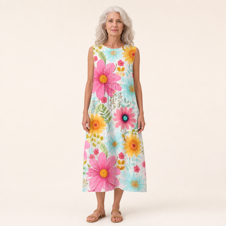 Olivia | Bequemes ärmelloses Sommerkleid