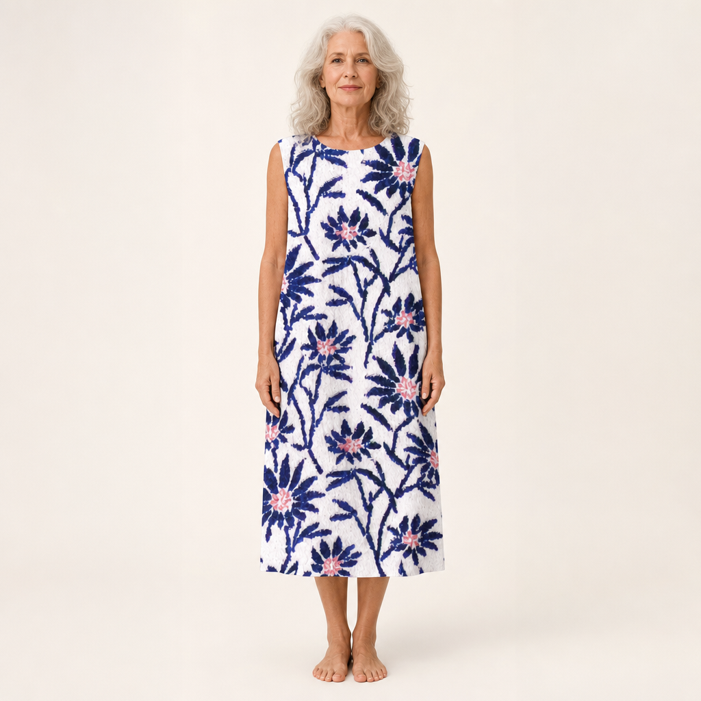Jasmin | Bequemes ärmelloses Sommerkleid