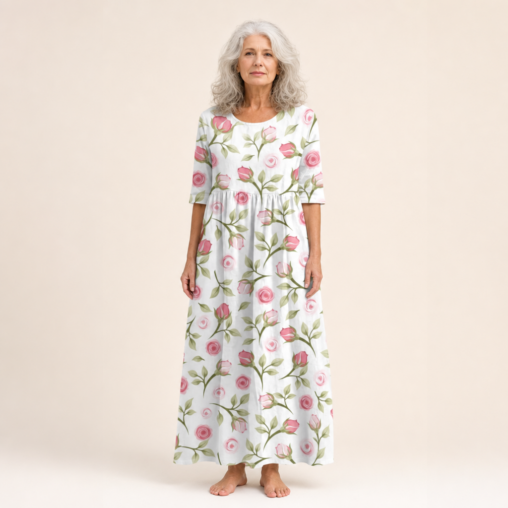 Gret | Schickes und bequemes langes fliessendes Kleid
