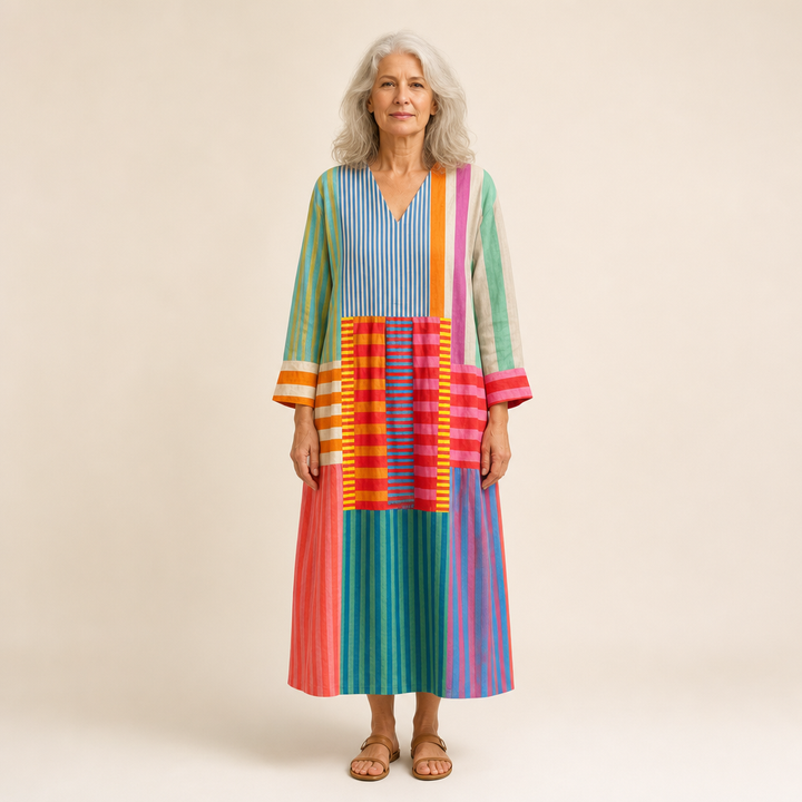 Dorli | Schmeichelndes bedrucktes Sommerkleid