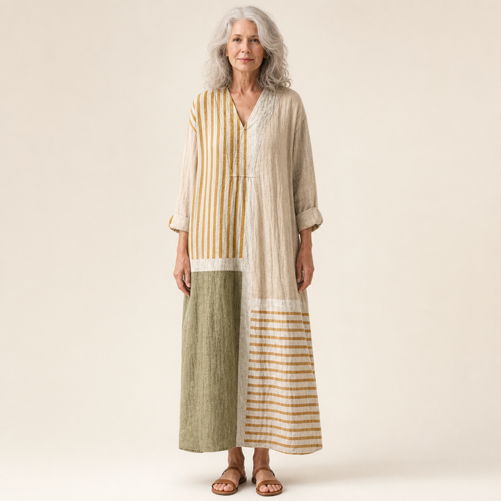 Uorschla | Schmeichelndes bedrucktes Sommerkleid