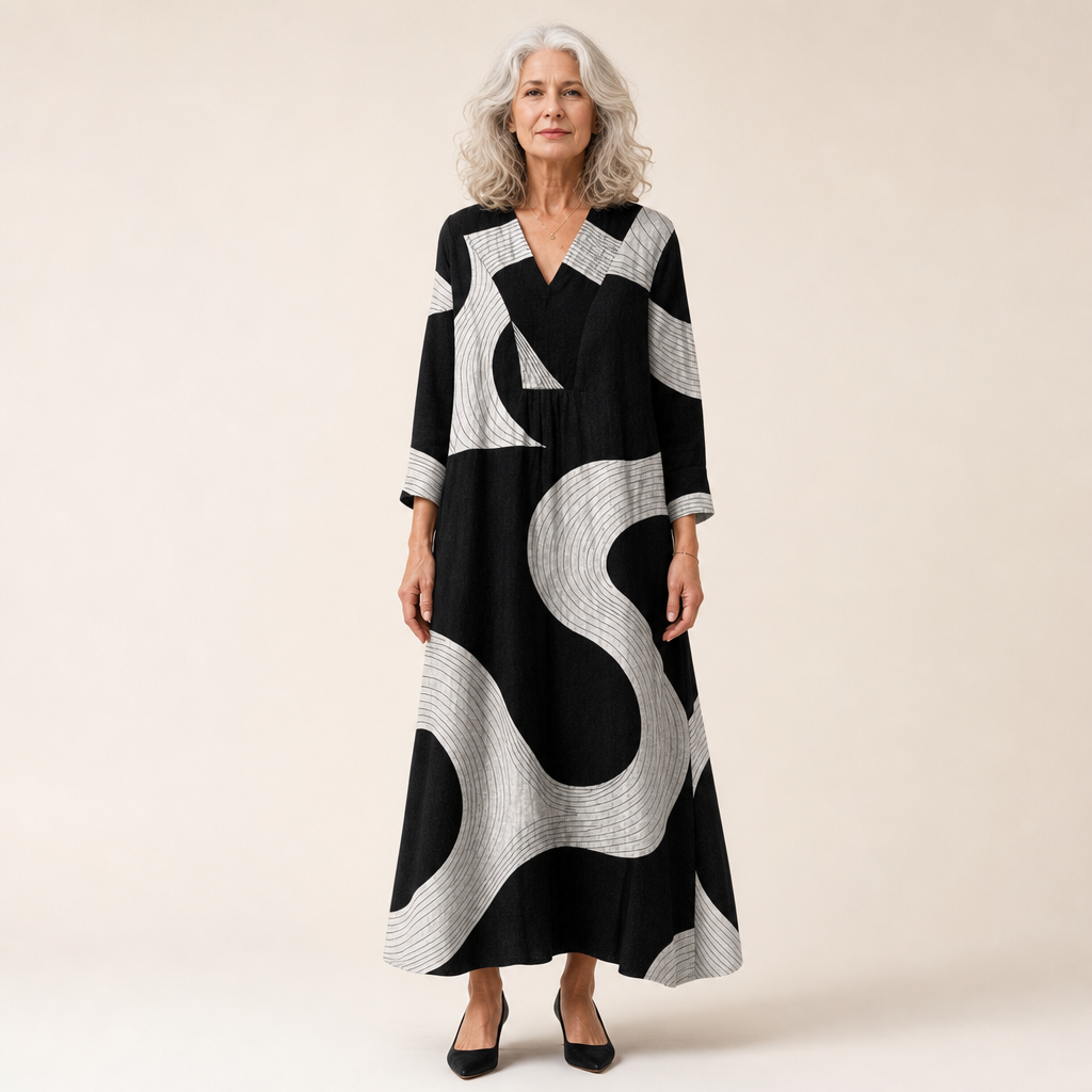 Paula | Schmeichelndes bedrucktes Sommerkleid