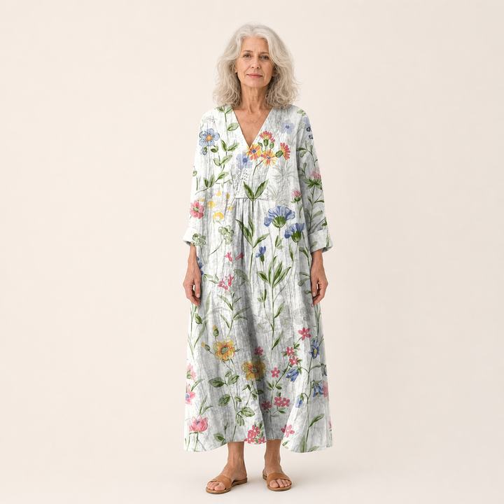 Agnes | Schmeichelndes bedrucktes Sommerkleid