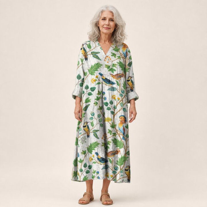 Trudi | Schmeichelndes bedrucktes Sommerkleid