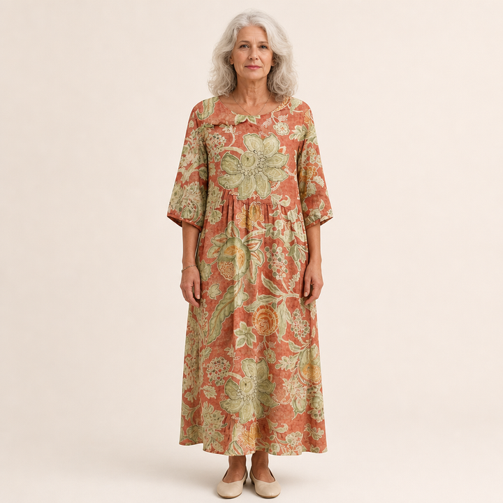 Beatrix | Schickes und bequemes langes fliessendes Kleid