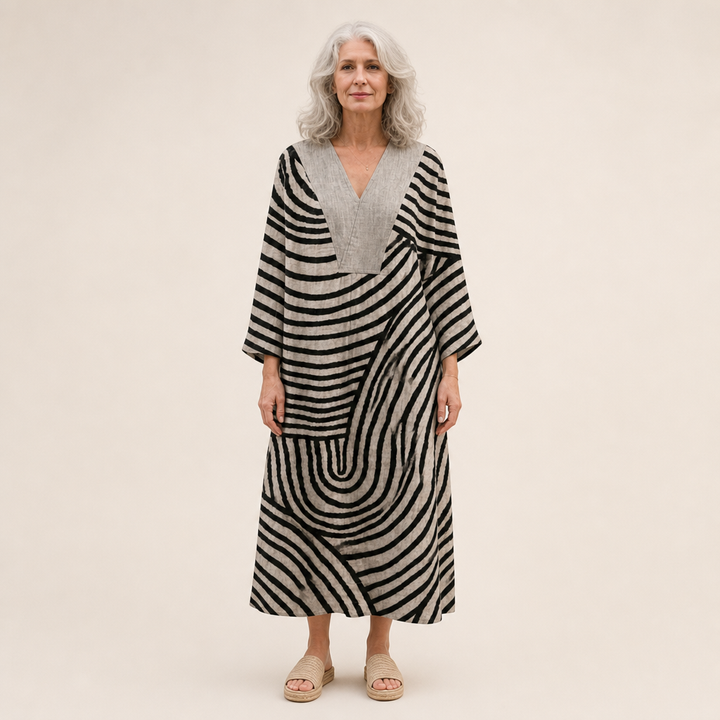 Michaela | Schmeichelndes bedrucktes Sommerkleid