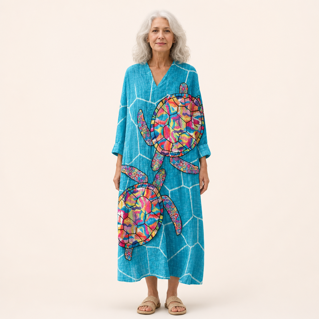 Ursula | Schmeichelndes bedrucktes Sommerkleid
