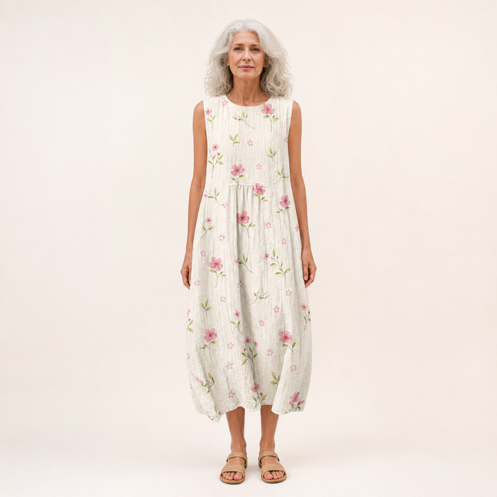 Nadine | Bequemes ärmelloses Sommerkleid
