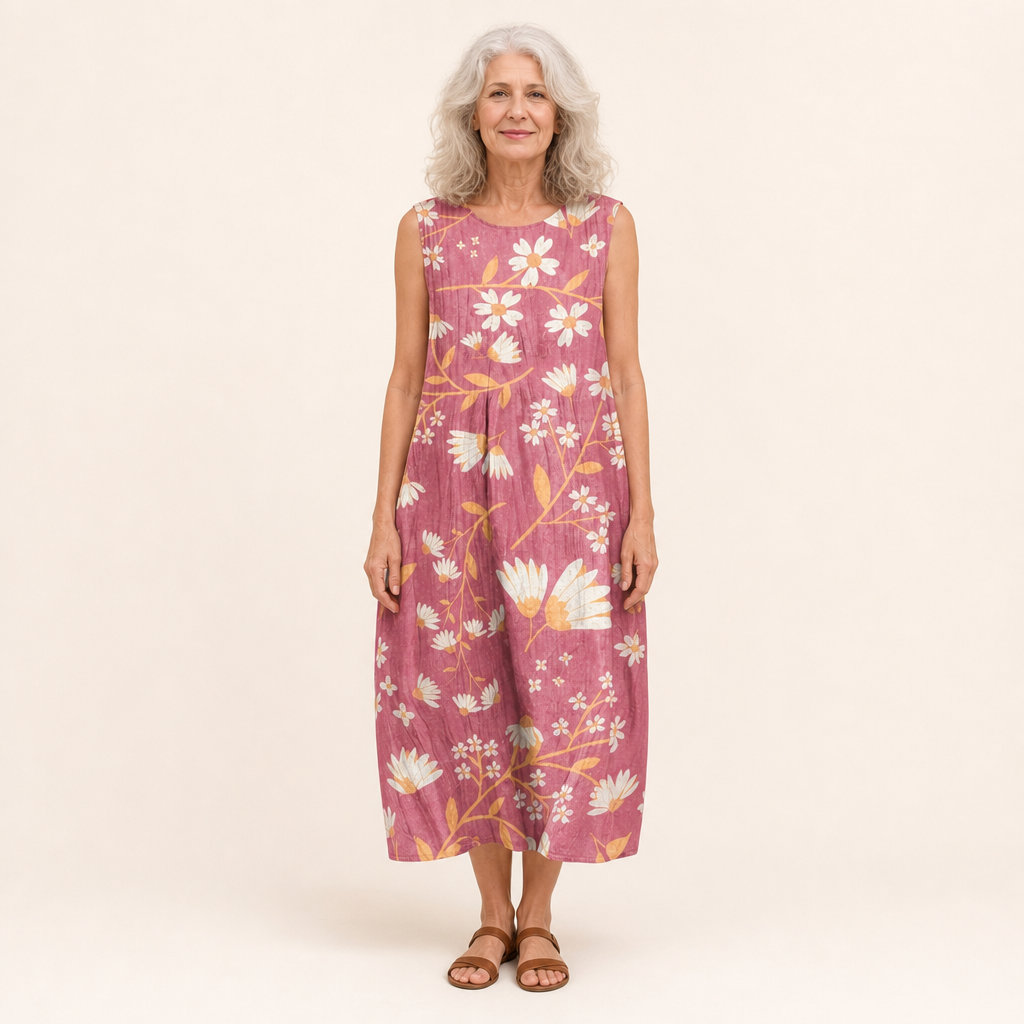 Damaris | Bequemes ärmelloses Sommerkleid