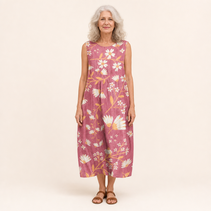 Damaris | Bequemes ärmelloses Sommerkleid