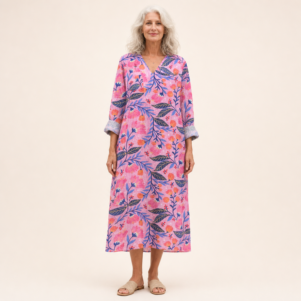 Vreni | Schmeichelndes bedrucktes Sommerkleid