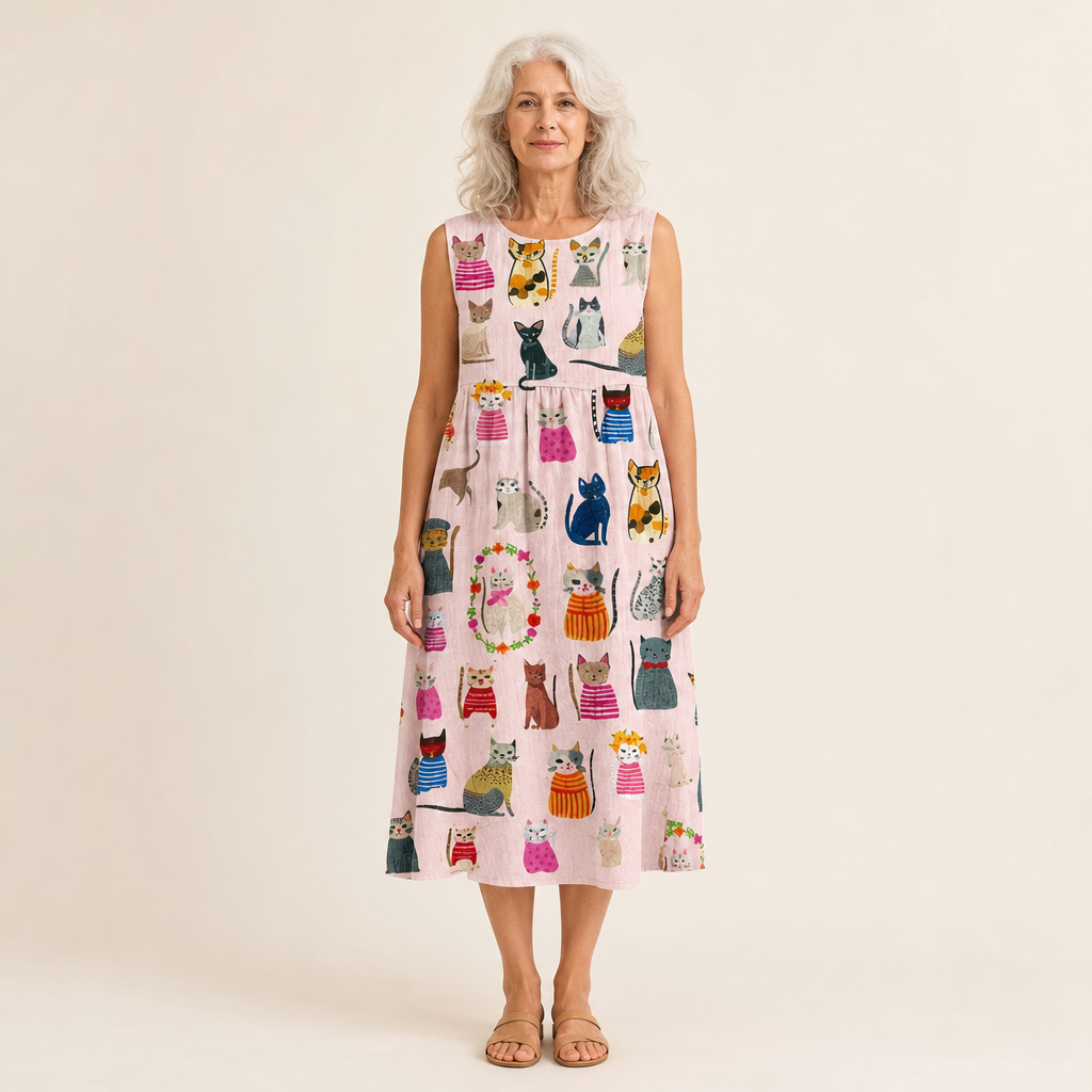 Petra | Bequemes ärmelloses Sommerkleid