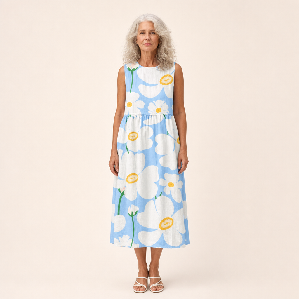 Susanne | Bequemes ärmelloses Sommerkleid