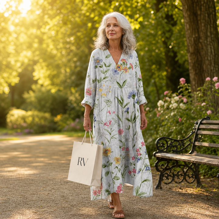 Agnes | Schmeichelndes bedrucktes Sommerkleid