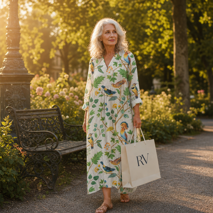 Trudi | Schmeichelndes bedrucktes Sommerkleid