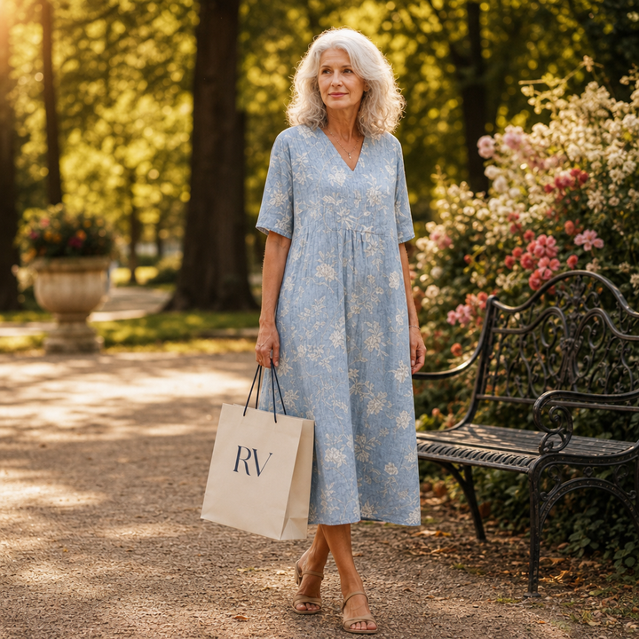Astrid | Schmeichelndes bedrucktes Sommerkleid