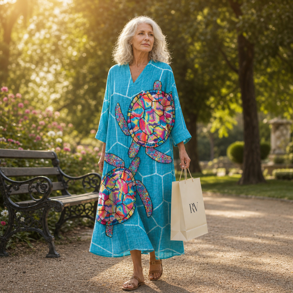 Ursula | Schmeichelndes bedrucktes Sommerkleid