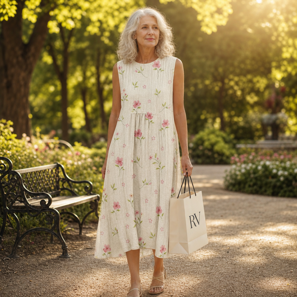 Nadine | Bequemes ärmelloses Sommerkleid