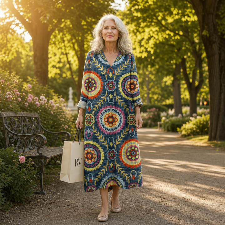 Priska | Schmeichelndes bedrucktes Sommerkleid