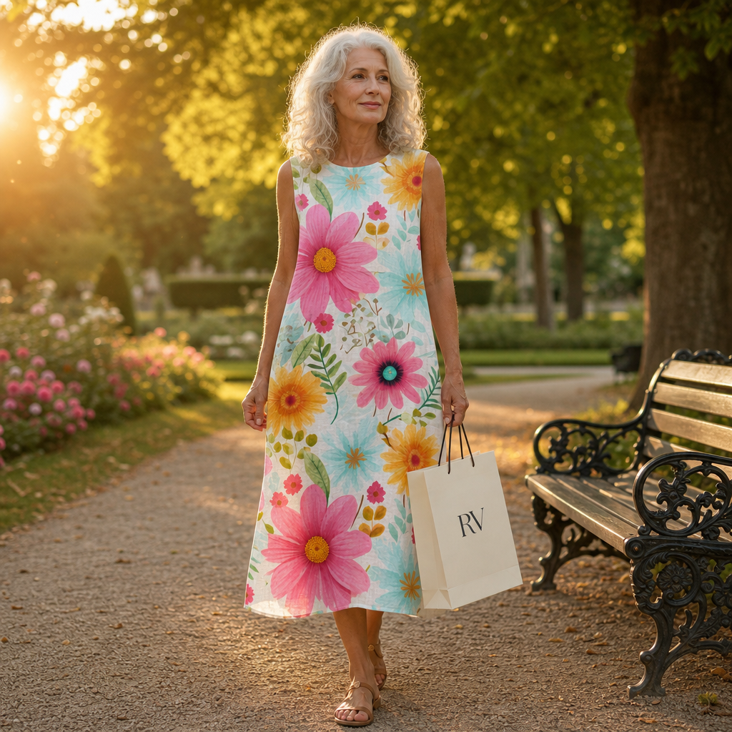 Olivia | Bequemes ärmelloses Sommerkleid