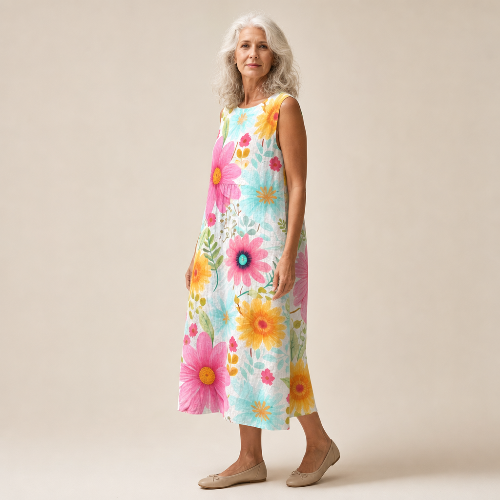 Olivia | Bequemes ärmelloses Sommerkleid