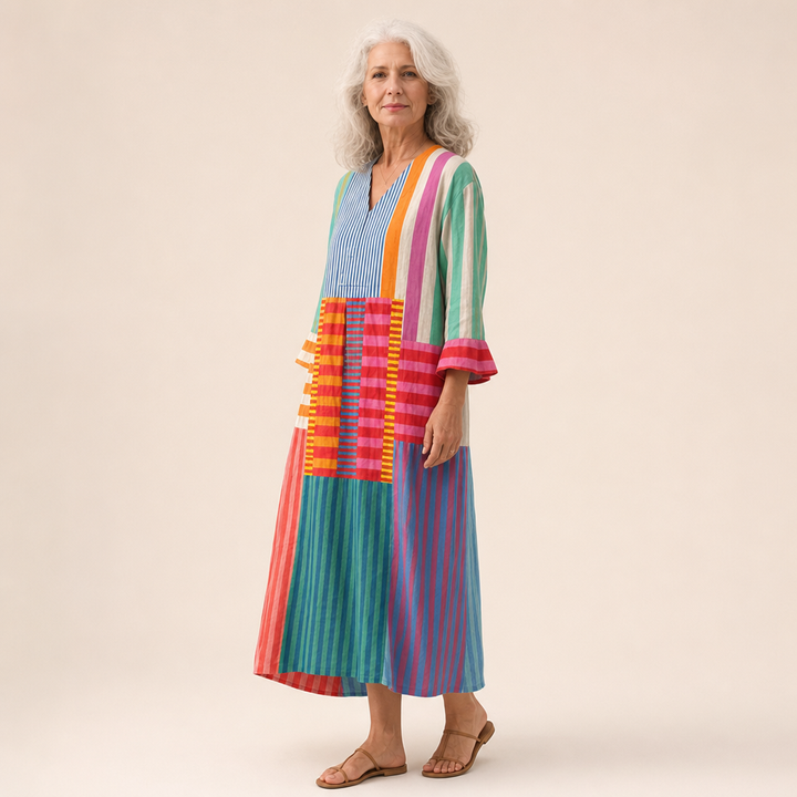 Dorli | Schmeichelndes bedrucktes Sommerkleid