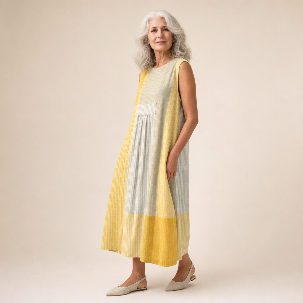 Berta | Bequemes ärmelloses Sommerkleid