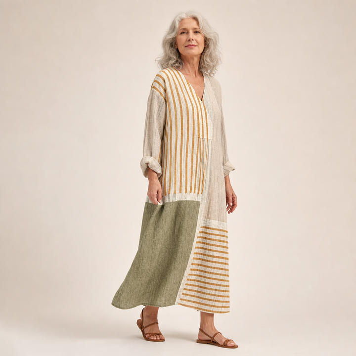 Uorschla | Schmeichelndes bedrucktes Sommerkleid