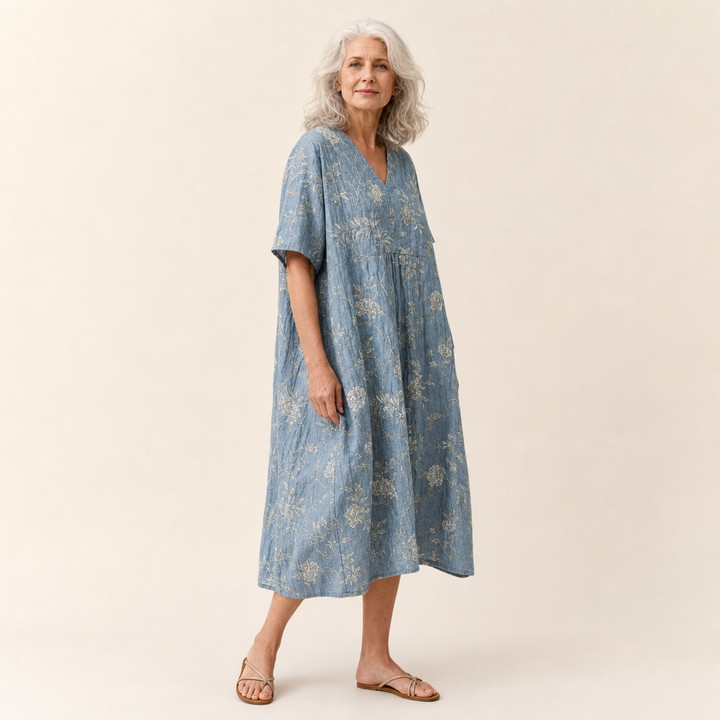Plasch | Schmeichelndes bedrucktes Sommerkleid